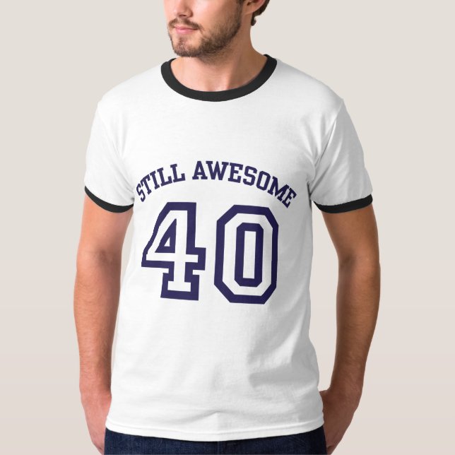 40:e födelsedagen t-shirt (Framsida)