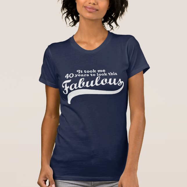 40:e födelsedagen t shirt (Framsida)