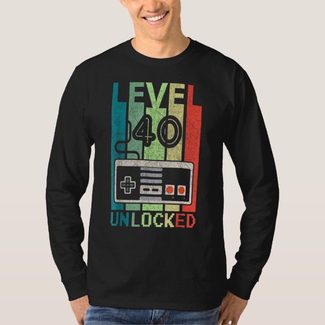 40:e födelsedagen t shirt (Framsida)