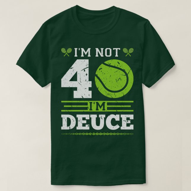 40:e födelsedagen tennis t shirt (Design framsida)