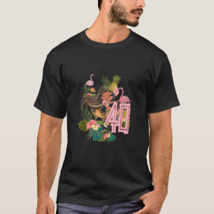 40:e födelsedagen Tiki Party Bassäng, sommarhula h T Shirt