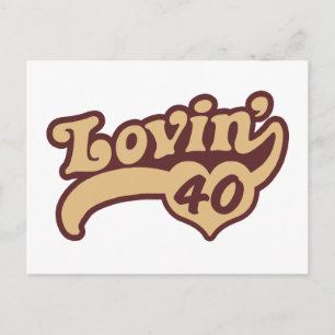 40:e födelsedagen vykort