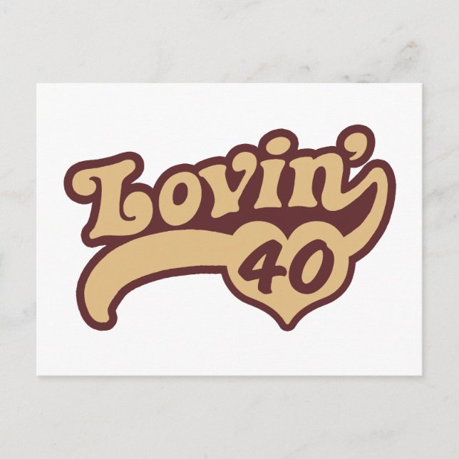 40:e födelsedagen vykort (Framsida)