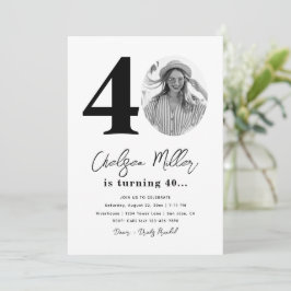 40:e födelsedagsbjudan | 40:e födelsedagen inbjudningar