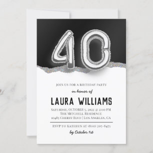 40:e födelsedagsbjudan inbjudningar