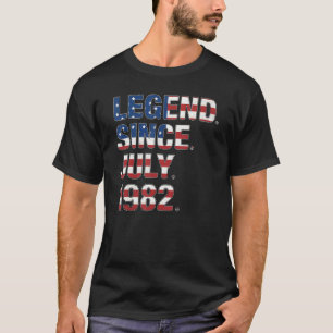 40:e födelsedagsdagen sedan juli 1982 USA flagga 4 T Shirt