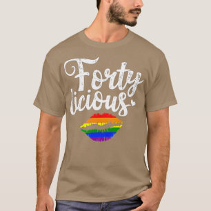 40:e födelsedagsgåva för Gay Lesbisk LGB Fortylici T Shirt