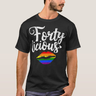 40:e födelsedagsgåva för homosexuell Lesbisk HB T Shirt