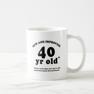 40:e födelsedagsgåva kaffemugg
