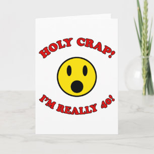 40:e födelsedagsgåva kort