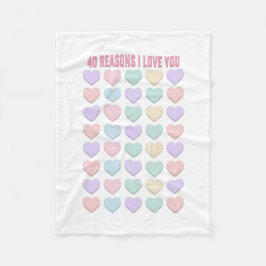 40:e födelsedagsgåvor - 40:e gåvor fleecefilt