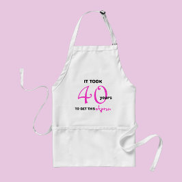 40:e födelsedagsgåvor Apron - Lustigt Förkläde