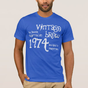 40:e födelsedagsgiftet 1974-Vintagen Brew V08 T-shirt
