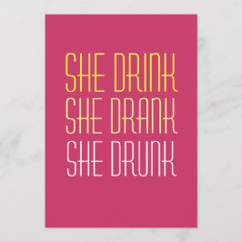 40:e födelsedagsinbjudan - Drick torkskåp Inbjudningar