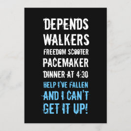 40:e födelsedagsinbjudan - Geezer Inbjudningar