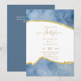 40:e födelsedagsinbjudan Glamor Girly Modern ROLIG Inbjudningar