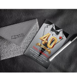 40:e födelsedagsinbjudan till Tuxedo Inbjudningar<br><div class="desc">White Tux White Tuxedo-inbjudan,  Tuxedo-födelsedagsinbjudan,  svart tidsinbjudan,  hemlig,  spion,  elegant,  manar,  bukslips,  kostym,  agent,  40-årsdag</div>