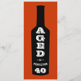 40:e födelsedagsinbjudningar i Vin, Åldras till Pe Inbjudningar