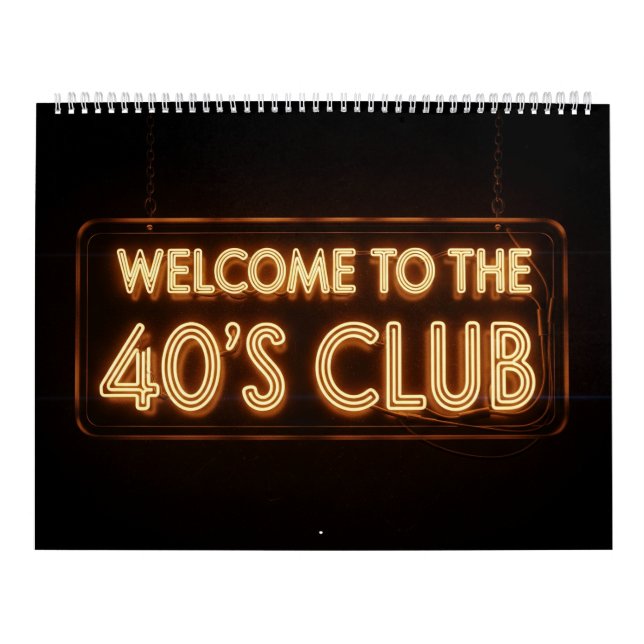 40:e födelsedagskalender kalender (Omslag)