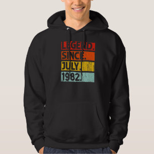 40:e födelsedagslätten sedan juli 1982 40 år gamma hoodie