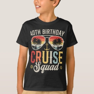 40:e födelsedagsmatchningen på Cruise Squad Family T Shirt
