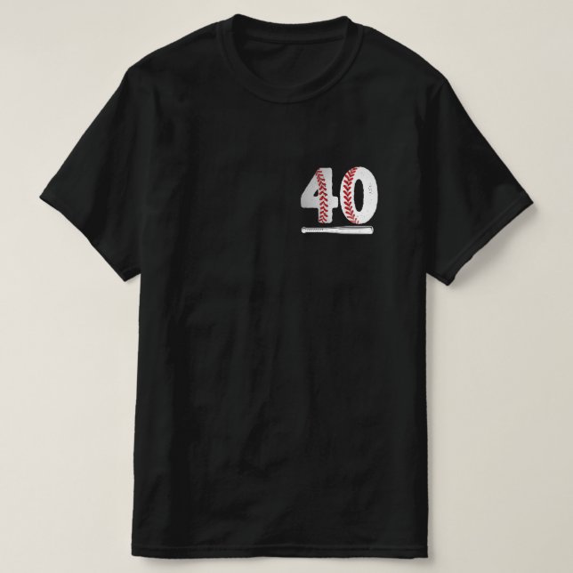 40:e födelsedagspresent med basket t shirt (Design framsida)