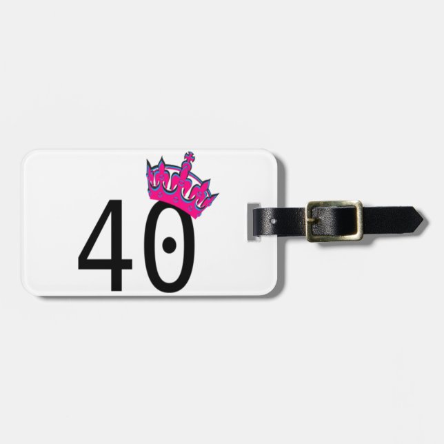 40:E födelsedagspresenten Bagagebricka (Horisontell Framsida)