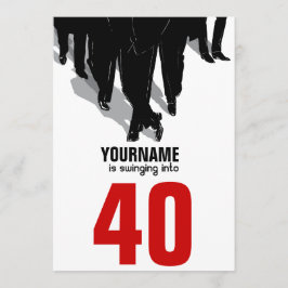 40:e födelsedagsswingers Råtta Pack Party Inbjudningar