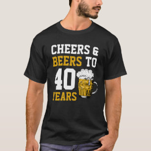 40:e födelsedagstjuren och Öl till 40 år T Shirt