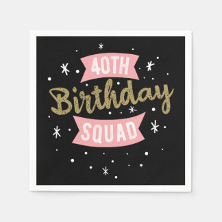 40:e födelsedagstorget pappersservett