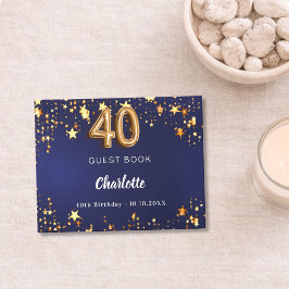 40:e födelsens blå guld-stjärnor gästböcker