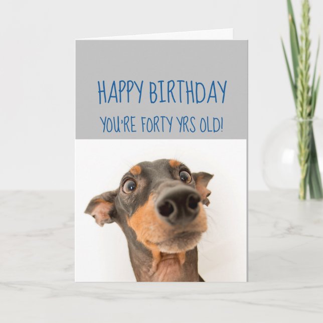 40:e hemligheten i grattis på födelsedagen för att kort (Framsida)