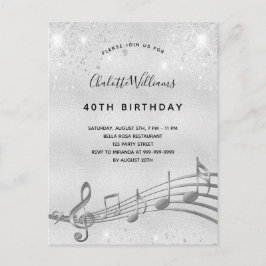 40:e inbjudan silver musik noter