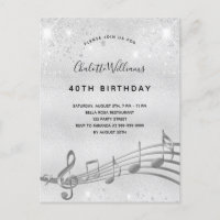 40:e inbjudan silver musik noter