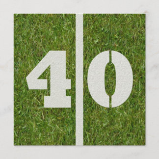 40:e inbjudan till fotbollspartiet på födelsedagen