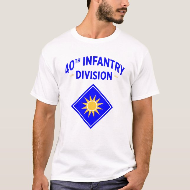 40:e infanteridivisionen Förenade Stater T Shirt (Framsida)