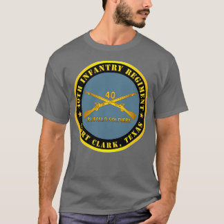 40:e infanteriregimen Buffalo Soldiers Fort TX w T Shirt