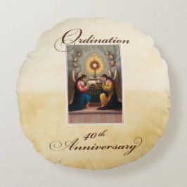 40:e ordningens årsdag Änglar i Altar Rund Kudde