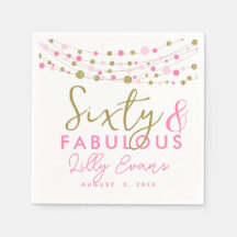 40:e party-dekorationen för papper napkin, glitter