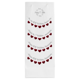 40:e Ruby Bröllop-årsjubileet vin-presentsäck