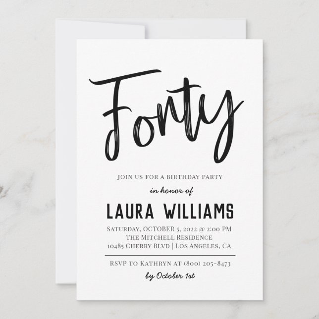 40:e skriptblåsdagen i Ord Inbjudningar (Framsida)