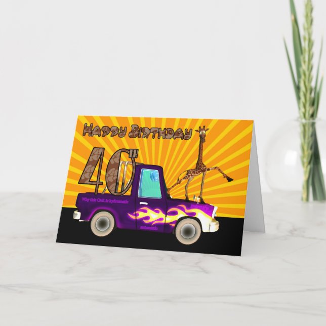 40:e, varför Giraffe är som Grease Lightning, B Kort (Framsida)