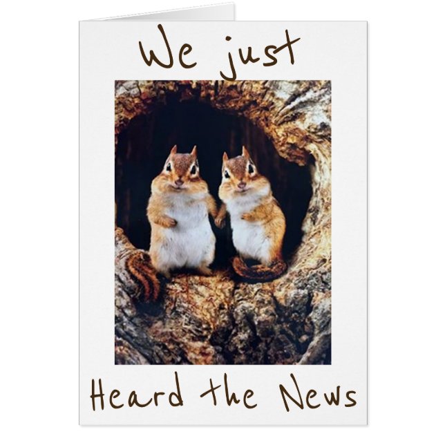 *40* EJ BAD...BE *CHIPPER* SÄGER CHIPMUNKS HÄLSNINGSKORT (Framsidan)