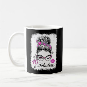 40 & Fabulous sedan 1982 Birthday Queen 40 Years O Kaffemugg