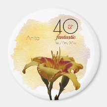 40 & Fantastisk Gult på födelsedagen och röd dagti