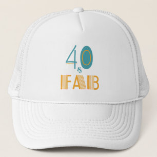 40 & Fantastisk Modern Födelsedag Keps