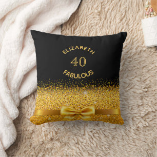 40 fantastiska svarta guld-bågar namn kudde