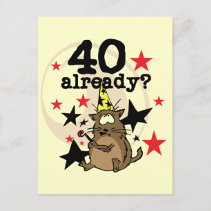 40 Födelsedag Vykort