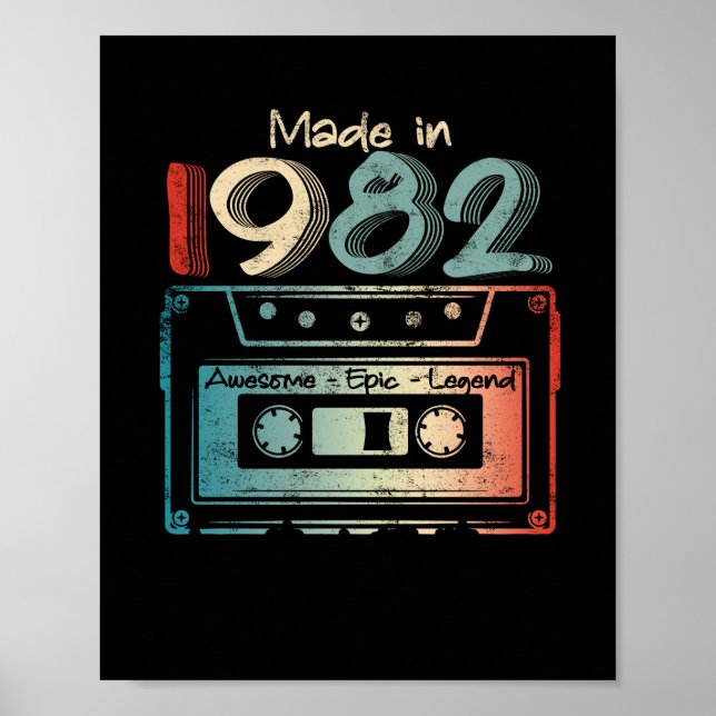 40 födelsedagsgåvor År 1982 Kassett Poster (Framsidan)