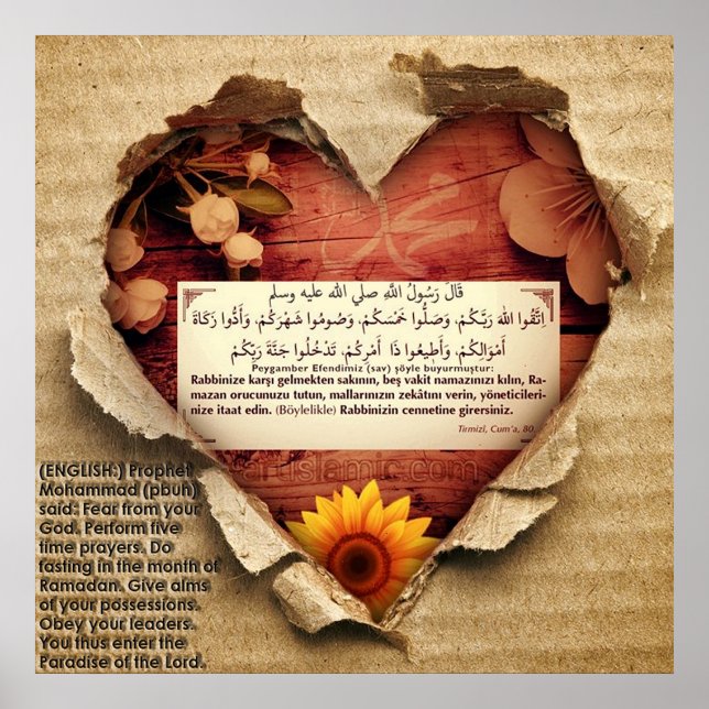 40 Hadith Artworks-10 / (TR:) 40 Hadis Eserleri-10 Poster (Framsidan)